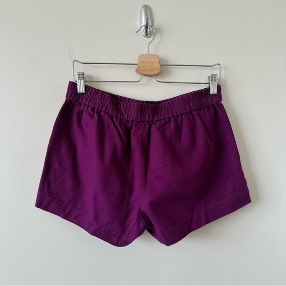 J.CREW -Plum Cotton Shorts (Size:4) - Picture 2 of 5